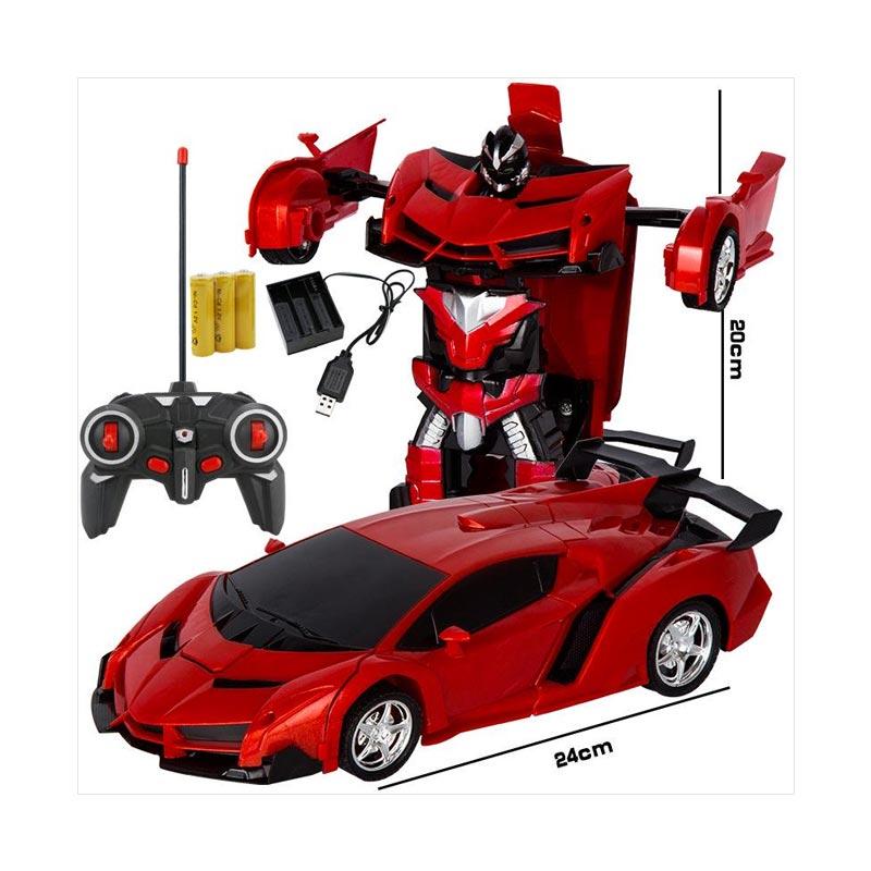 Jual Best 2 In 1 Model Deformation Robot Kids Wireless Rc Mobil Remote Control Red Online Desember 2020 Blibli