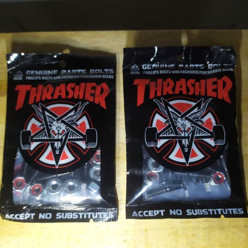 Jual INDEPENDENT X THRASHER BOLTS NUTS SKATEBOARD 8 pieces