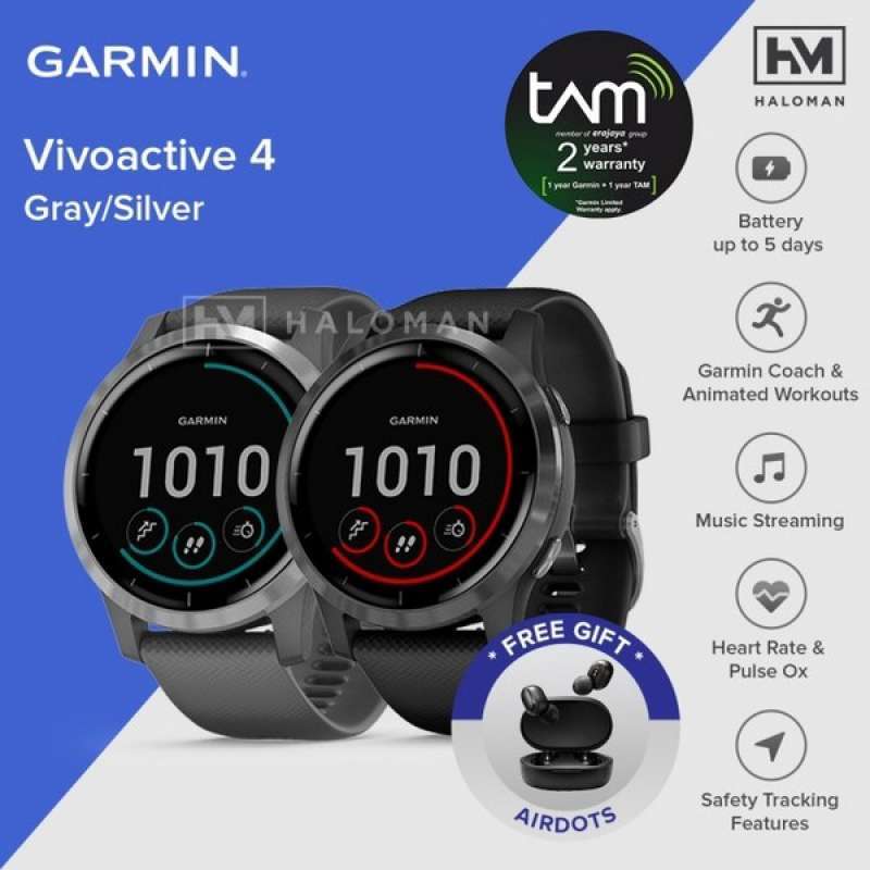 Jual Garmin Vivoactive 4 Gps, Wi-Fi 
