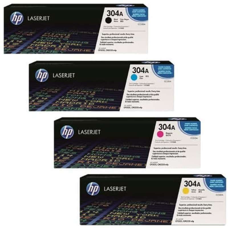 Promo PAKET TONER HP 304 A BLACK+COLOUR 