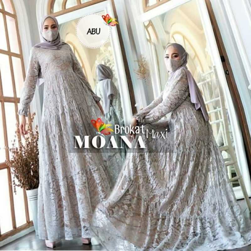 Promo FREE ONGKIR Baju Gamis Mona Maxi 