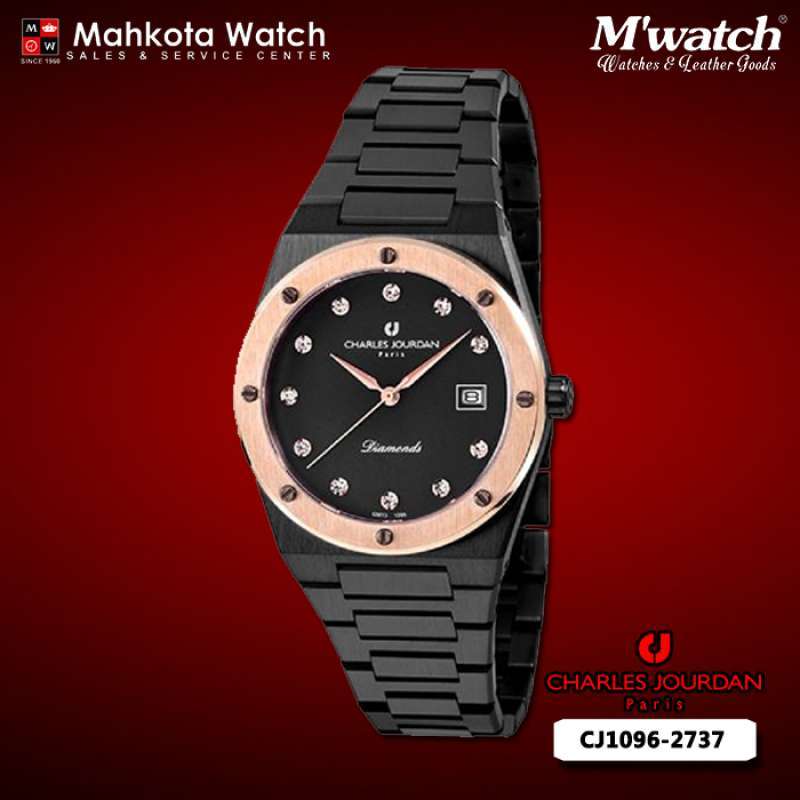 Charles jourdan diamond watch on sale