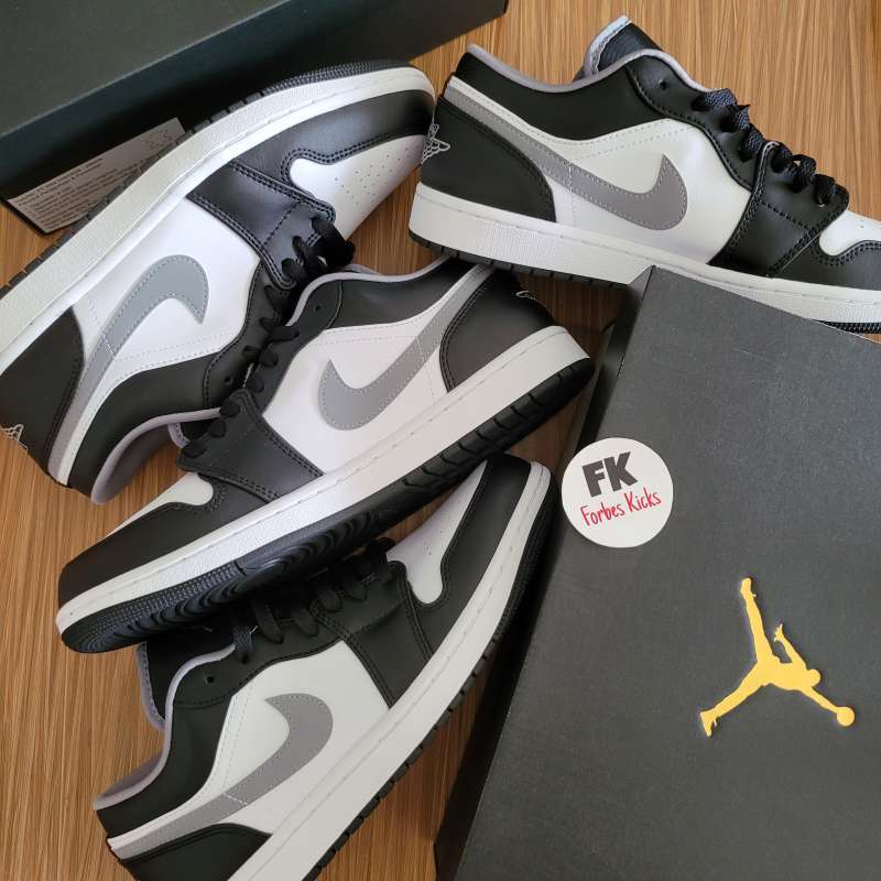 Jual Air Jordan 1 Low Black White Grey 