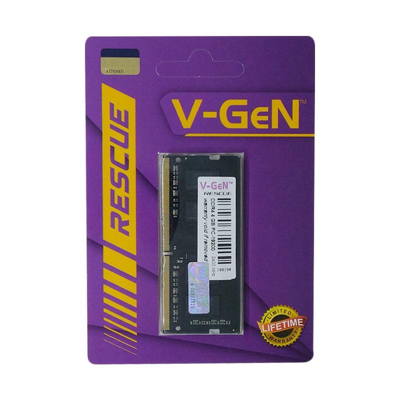 Jual V Gen Rescue Sodimm Memory Ram For Notebook Black 4gb Ddr4 Pc19200 2400 Mhz Online November 2020 Blibli Com