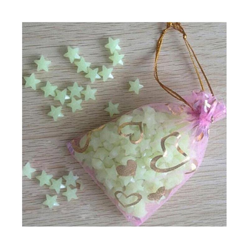 Jual Bluelans Glow In The Dark 3d Stars Kid Baby Bedroom Home Wall Sticker Diy Decor 200 Pcs Online Desember 2020 Blibli