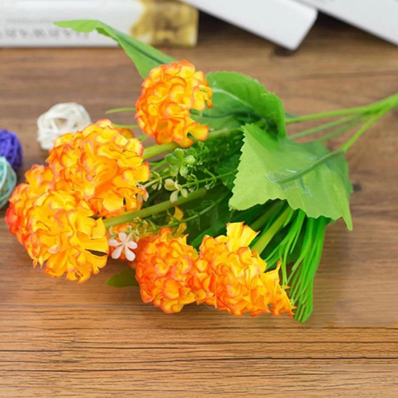 Orange Silk Flower Bouquets