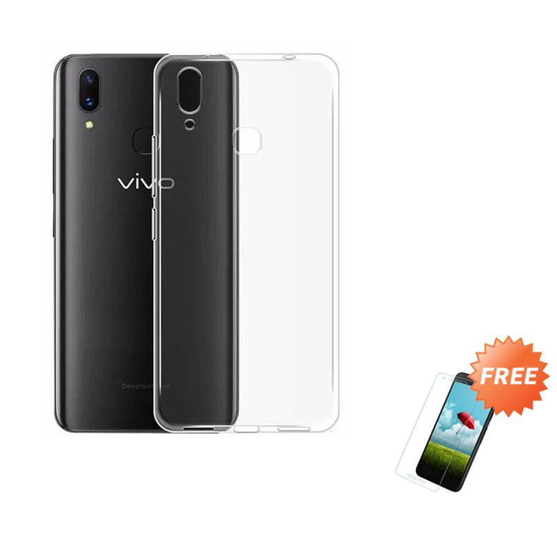 Jual Oem Ultra Thin Softcase Casing For Vivo Y85 Or V9 Youth Clear Free Tempered Glass Murah Mei 2021 Blibli