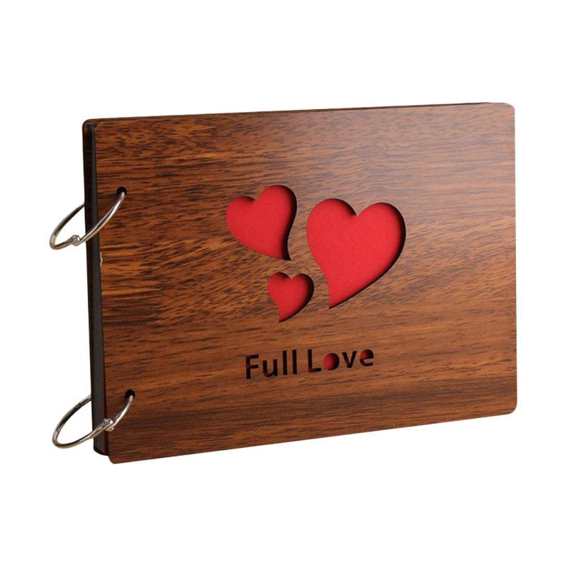 Jual Bluelans 6 Vintage Wood Cover Photo Album Book Black Pages Anniversary Scrapbook 8 Inch Online November 2020 Blibli Com