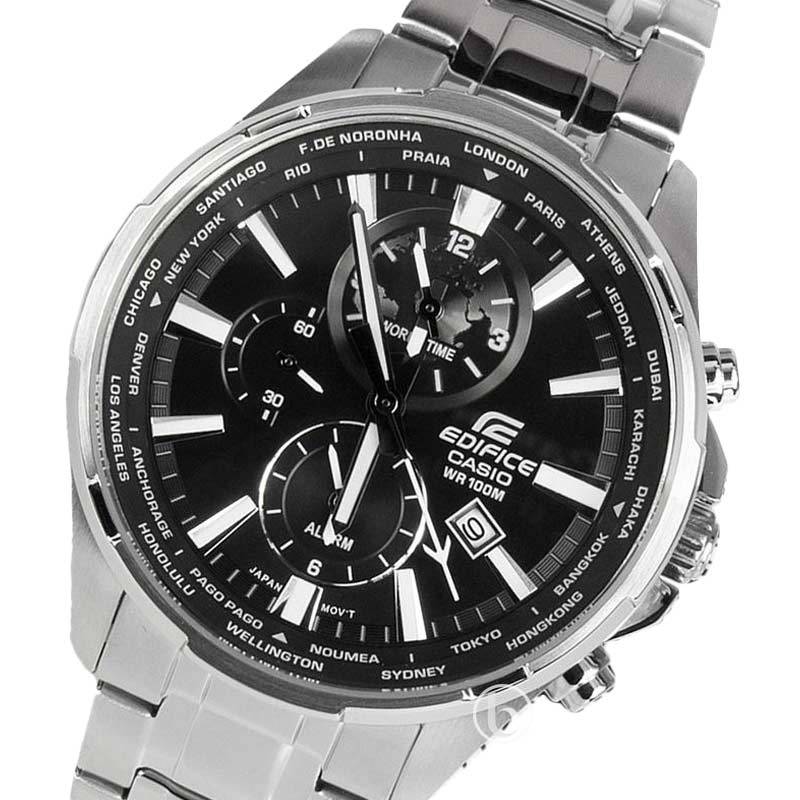 Jual Casio Edifice Efr 304d 1a Dual Dial World Time Jam Tangan Pria Original Online September 2020 Blibli Com