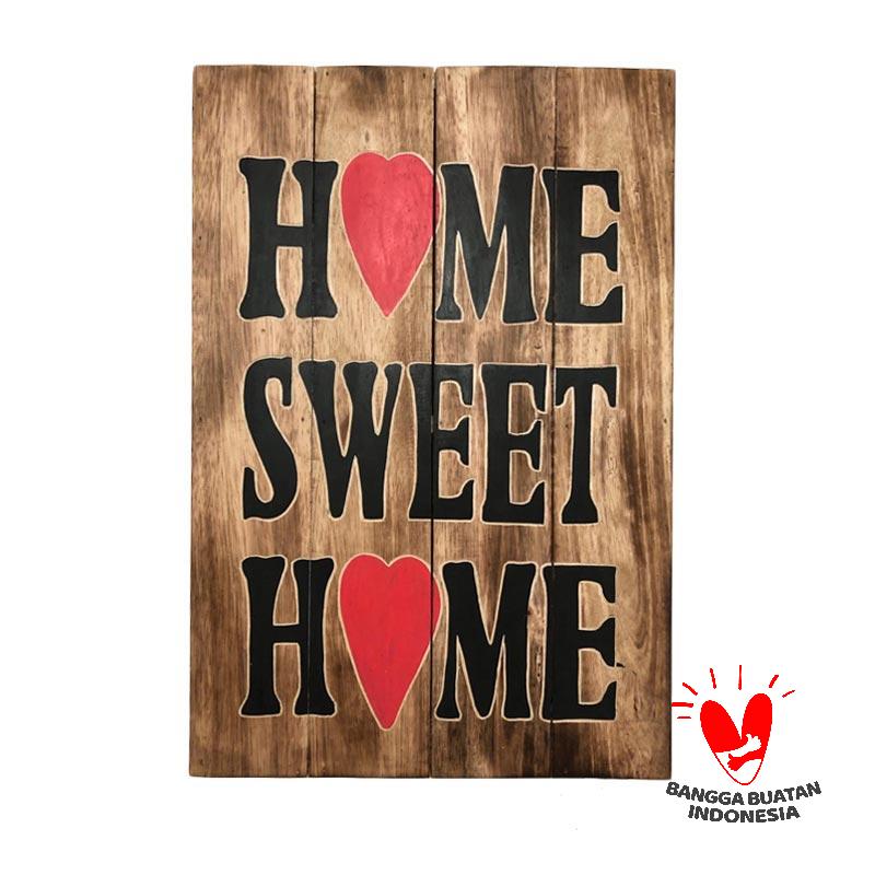 Jual Pre Order Cendana Permai Art Shop Wall Art Home Sweet Home Hiasan Dinding 40 X 60 Cm Online November 2020 Blibli Com