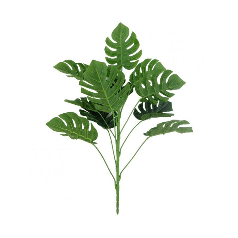 Get Wallpaper Jual Bluelans 12 Heads Green Artificial Monstera Leaves Plant Free