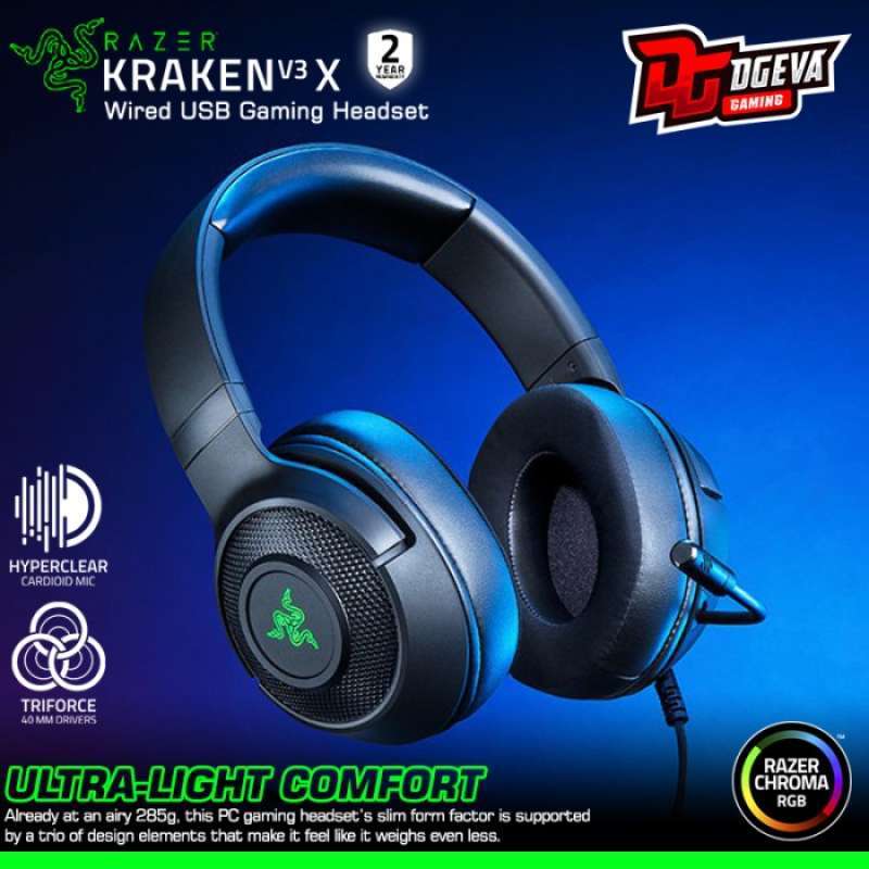 Jual Razer Kraken V3 X Chroma RGB 7.1 