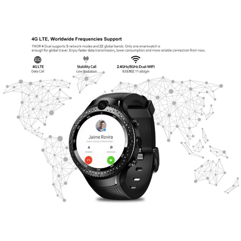 Jual Zeblaze Thor 4 Dual Android Quad Core Smart Watch 4g Dual Camera Gps Online Desember 2020 Blibli