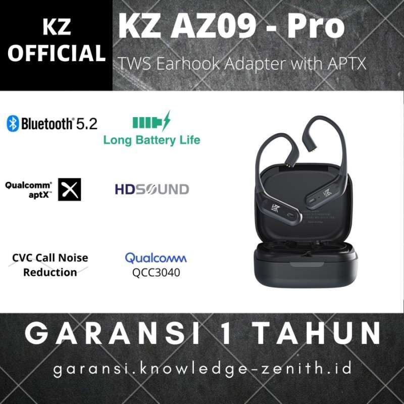 Jual KZ AZ09 Pro Knowledge Zenith APTX TWS Earhook HD Bluetooth