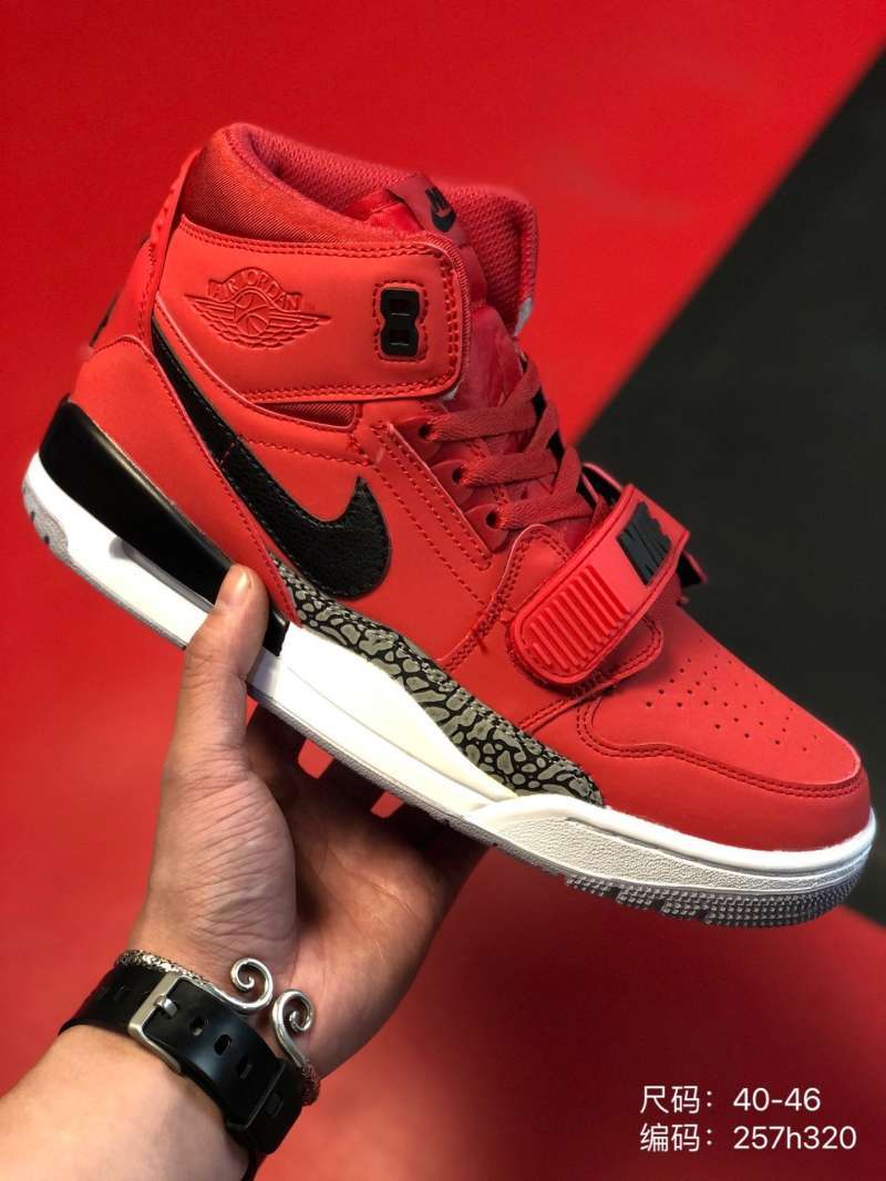Jual 40-46 Nike Air Jordan legacy 312 mid color blocking leather panel  three in one AJ high top Velcro basketball shoe 257h32 - 45 di Seller Cai  Wu Official Store - Indonesia | Blibli