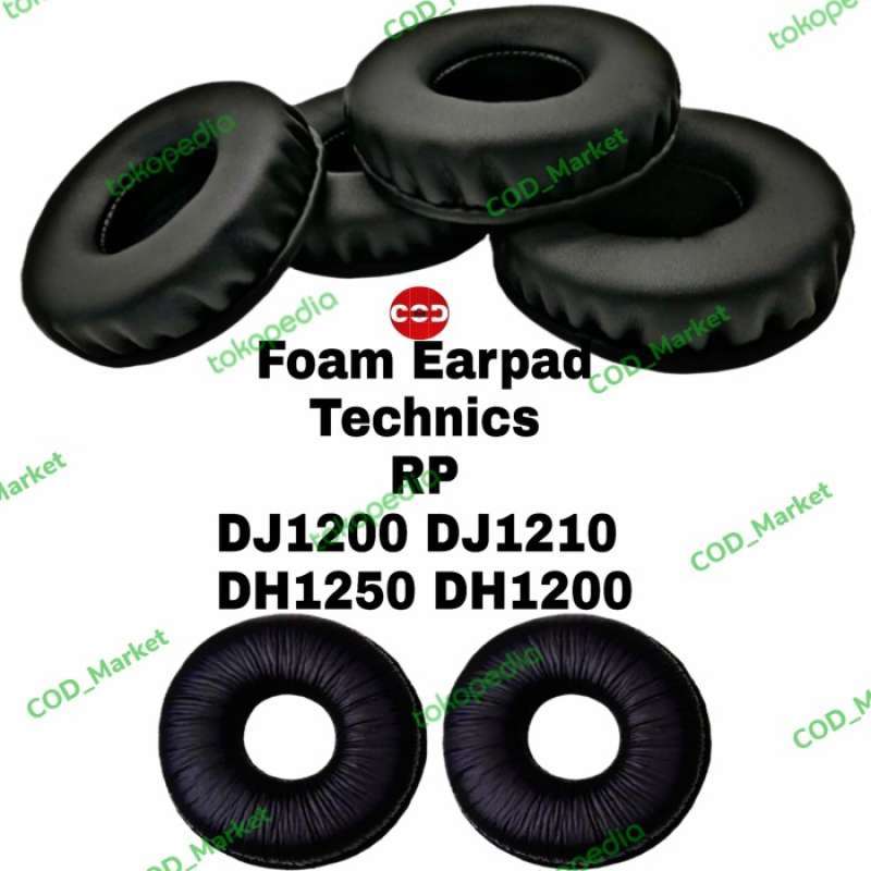 Promo Busa headset technics Rp DJ 1200 DJ 1210 / Spon Headphone Rp DH 1250  S - RP DJ 1200 Hitam 1 pasang - Multicolor di Seller Haitham Shop - Kab.  Bekasi, Jawa Barat | Blibli