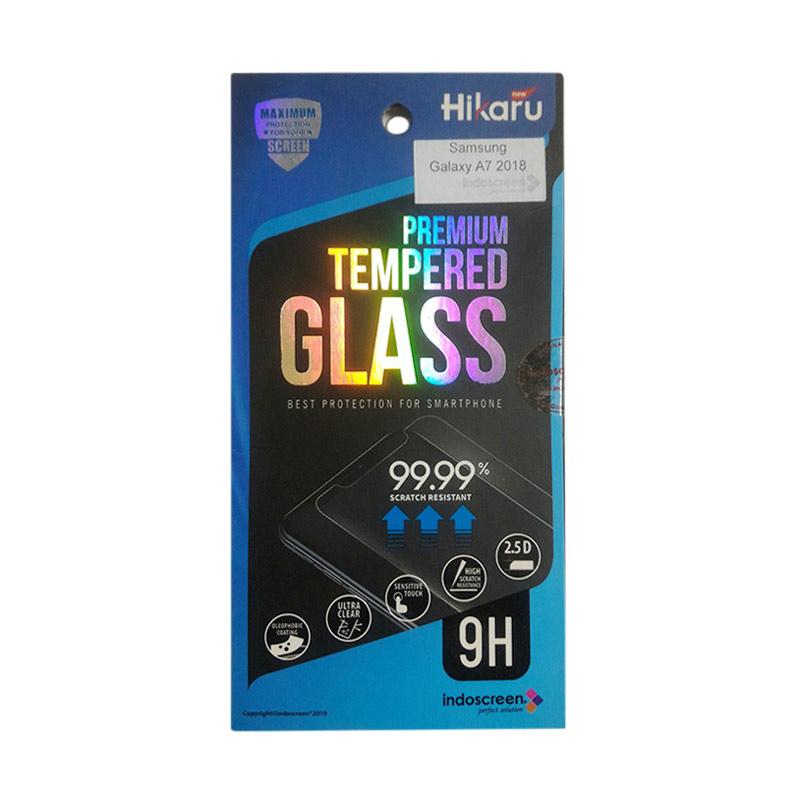 HIKARU Premium Tempered Glass Screen Protector for Samsung Galaxy A7 2018  [Anti Gores Kaca]