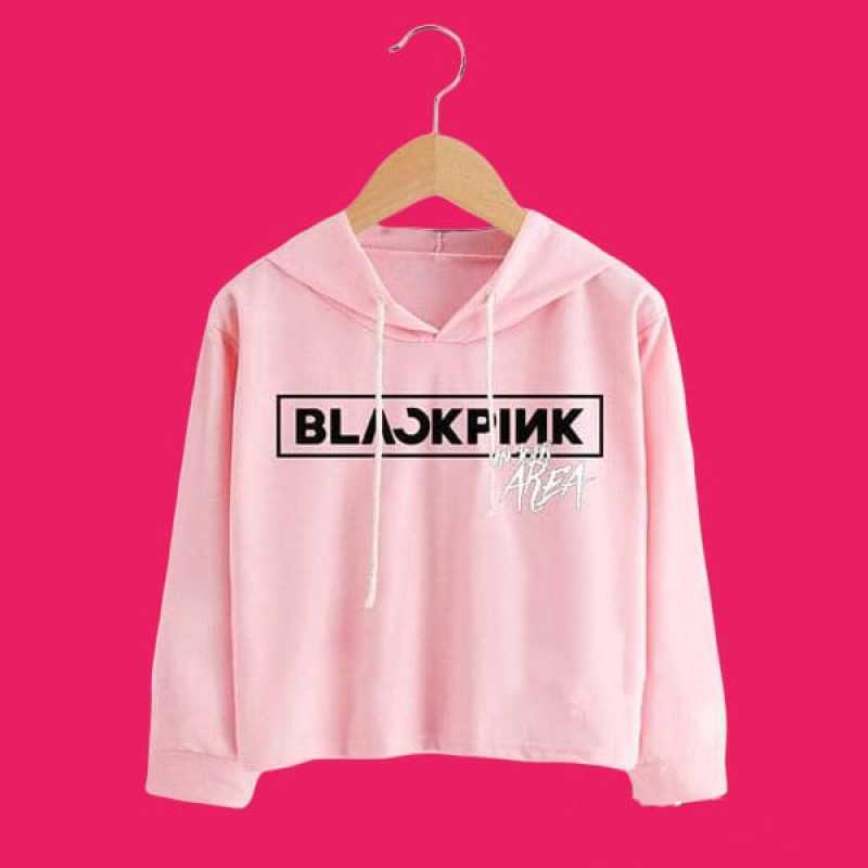 Jual Junior Wardrobe Kaos Hoodie Anak Perempuan Black PInk Import