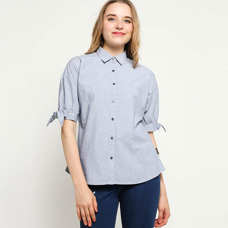 Jual Morphidae 132 37401 90 Eliza Kemeja Wanita Navy Online Februari 2021 Blibli