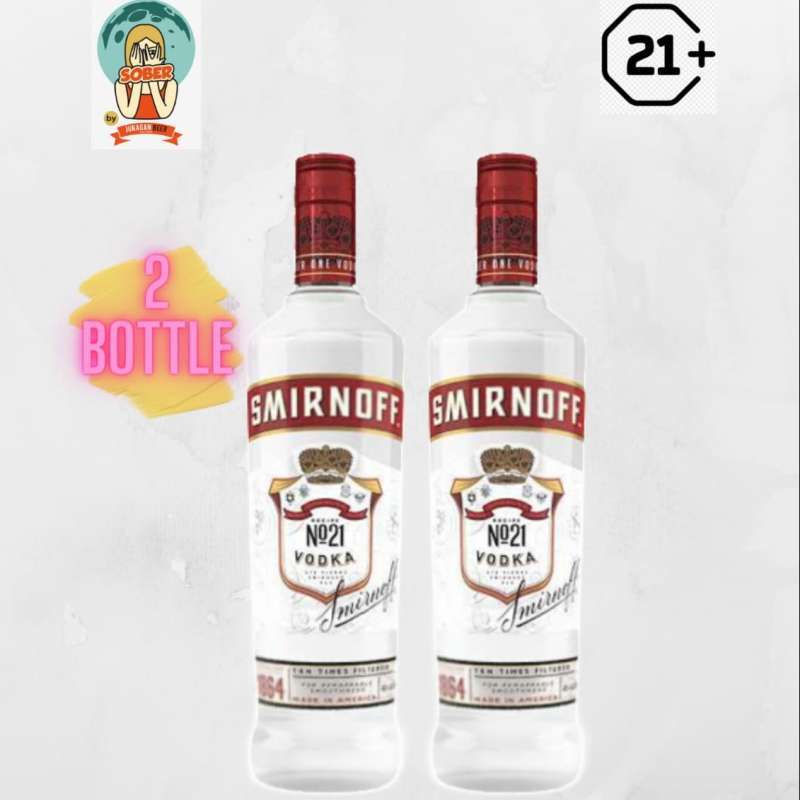 Jual PROMO SMIRNOFF Vodka RED LABEL 750ml 2 BOTOL di Seller ...