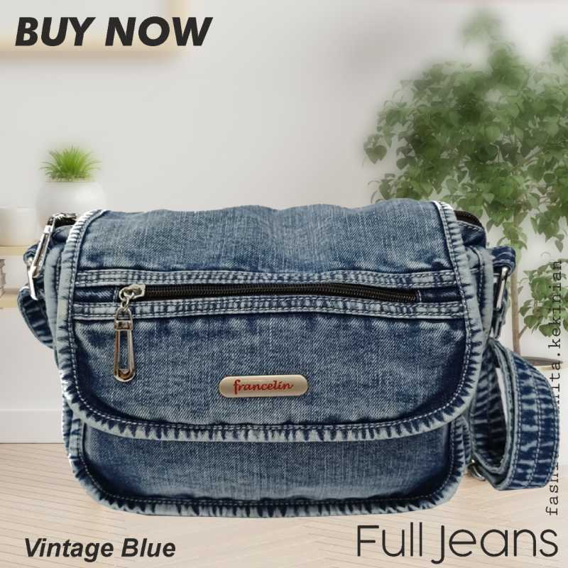 Promo Tas Selempang Wanita Slempang Remaja Perempuan Jeans Terbaru