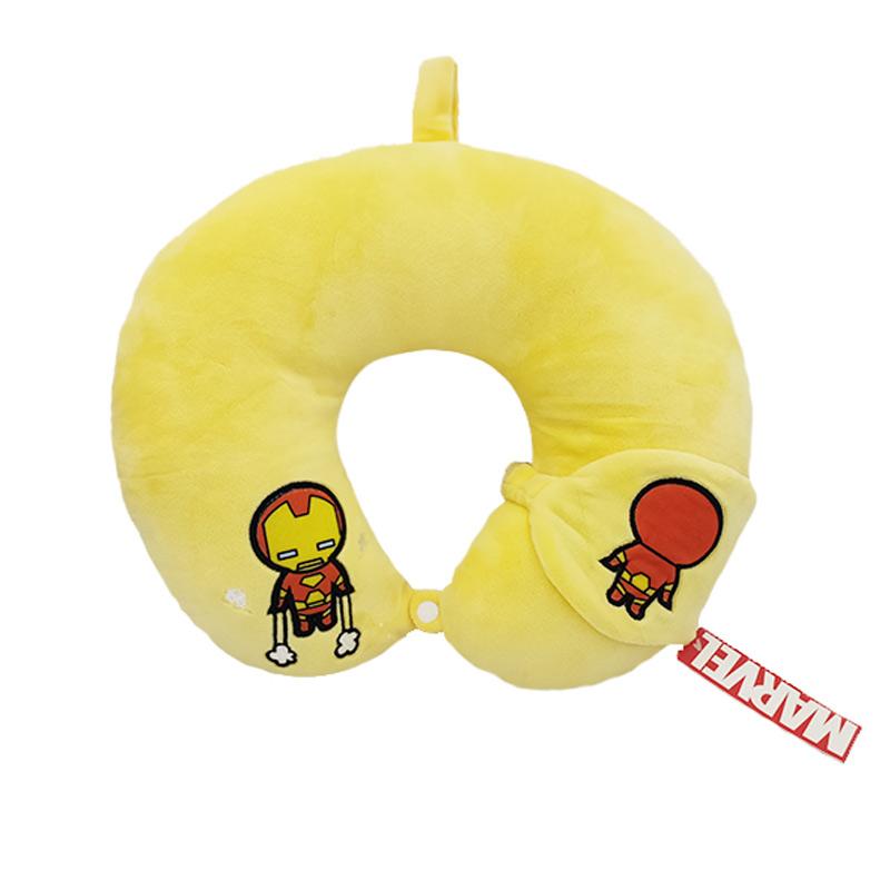 Jual Miniso Marvel Iron Man U Shaped Neck Pillow Eye Mask di