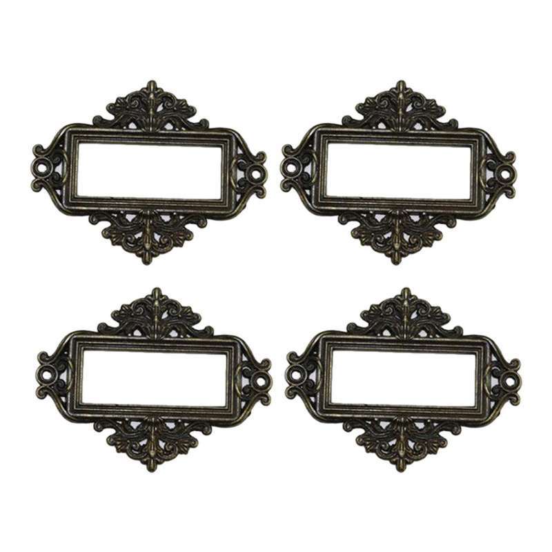 Promo 4x4x Home Cabinet Drawer Frame Label Tag File Name Card ...