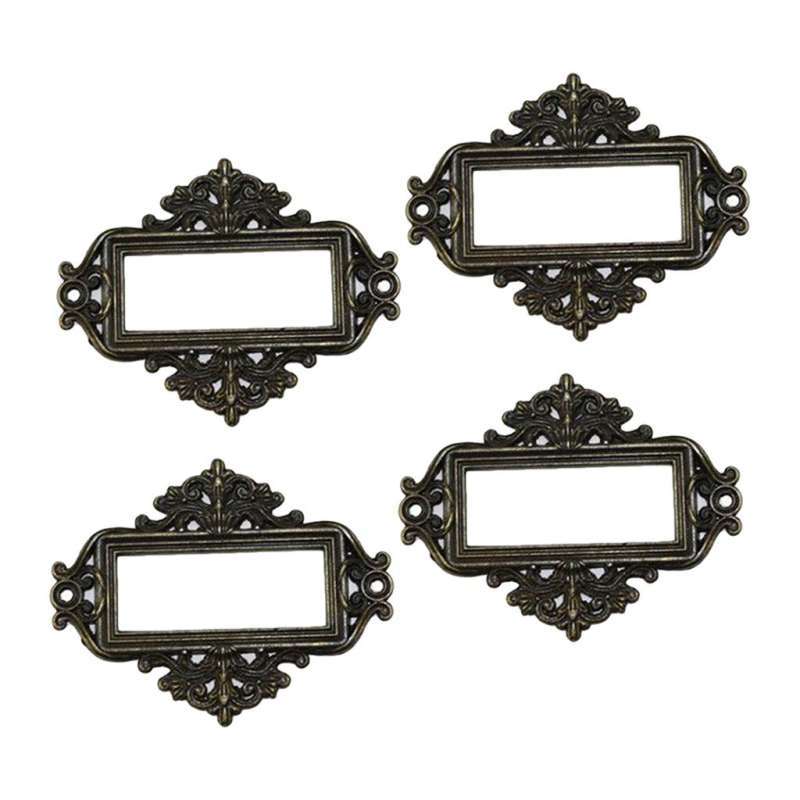 Promo 4x4x Home Cabinet Drawer Frame Label Tag File Name Card ...