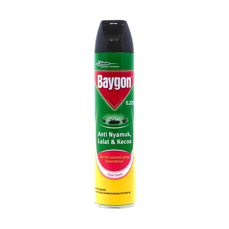 Jual Baygon Aerosol Fresh Scent 600ml Online Januari 2021 Blibli