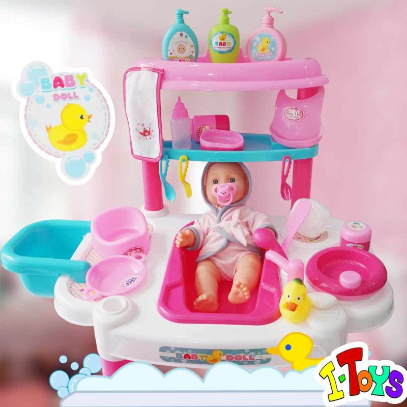 Jual Mainan Premium Mandiin Bayi Baby Doll Bath Set Dengan Kursi Dan Meja Terbaru November 2021 Harga Murah Kualitas Terjamin Blibli