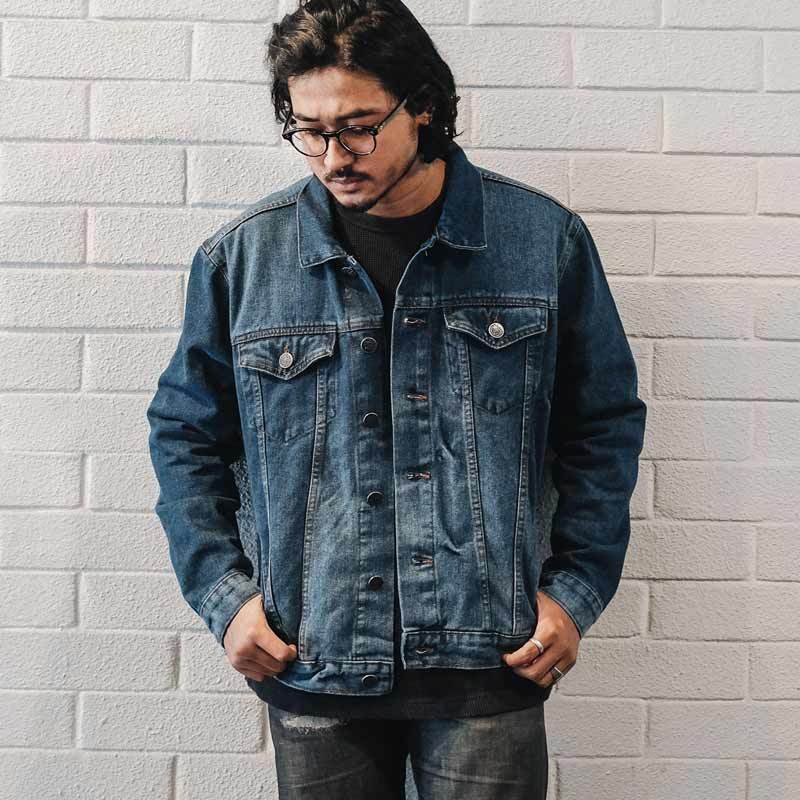 Jaket trucker denim sale