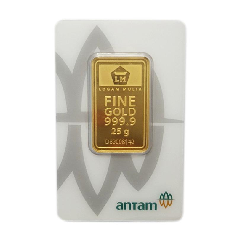 Jual Antam Mulia Emas Logam Mulia 25 Gram Certieye Thn 2021 Murah Mei 2021 