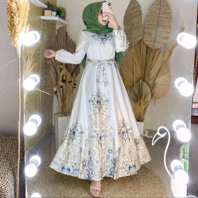 Promo Maxi Dress Putih Ivory Import gamis Panjang Elegant long Dress Premium Pesta Diskon 18 Di Seller Dewi Id Jelambar Baru Kota Jakarta Barat Blibli