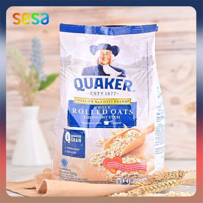 Jual Quaker Oat - Rolled Oats 800 g (Oatmeal) di Seller Sesa ...
