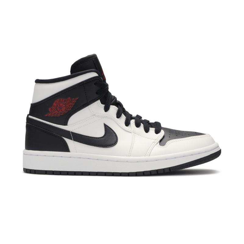 jordan 1 mid reverse black toe