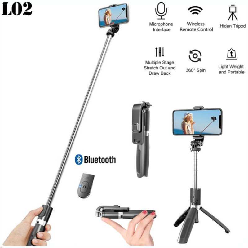 Jual Selfie Stick L02 Bluetooth Tongsis Monopod Tripod Smartphone Kode 178  di Seller ekobudi Shop - Kota Jakarta Barat, DKI Jakarta | Blibli