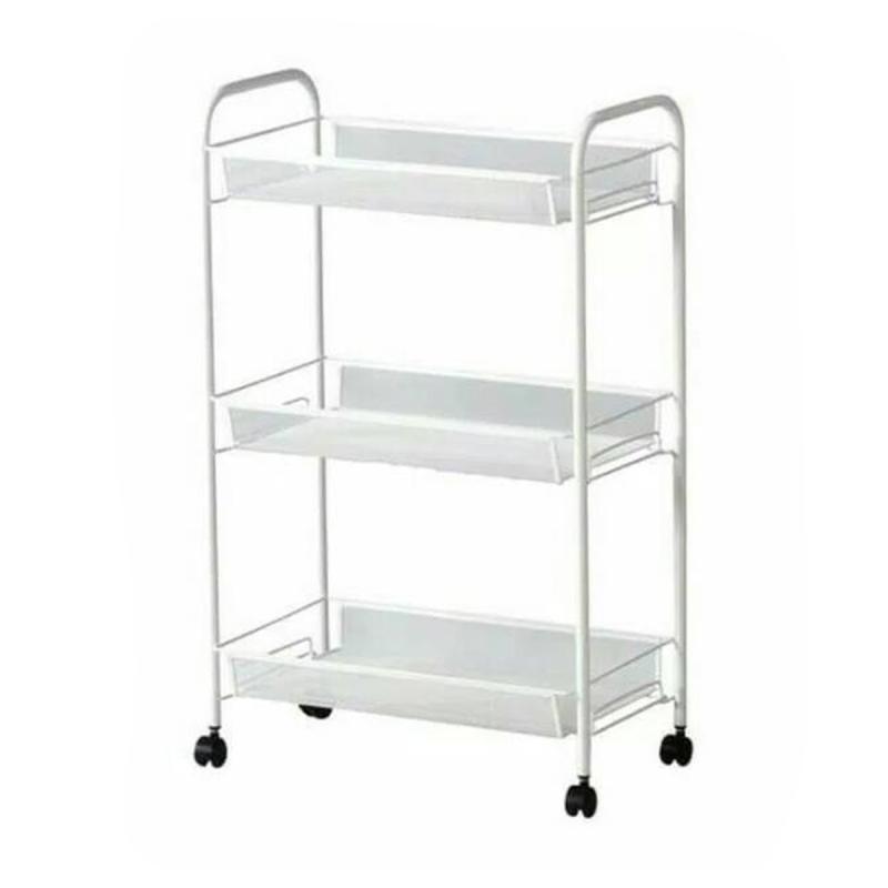 Jual Ikea Hornavan Steel Galvanised Trolley Troli Rak Serbaguna