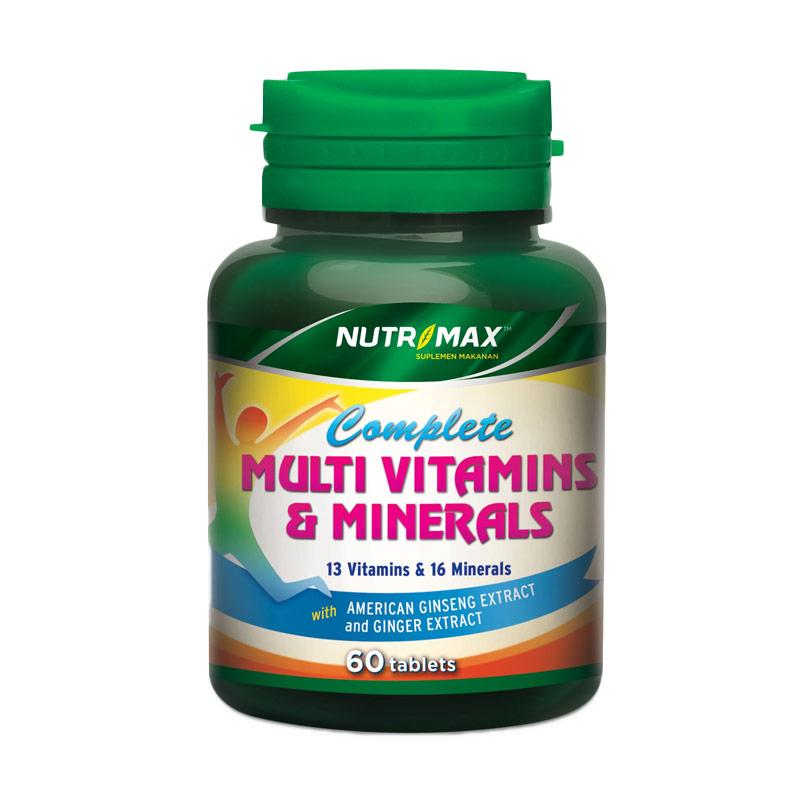 Jual Nutrimax Complete Multivitamins Mineral 60 Tablet Online November 2020 Blibli