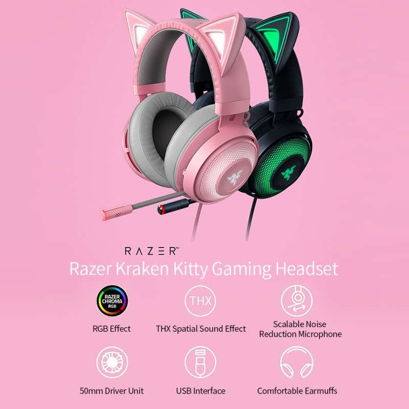 Promo RAZER HEADSET KRAKEN KITTY Gaming 