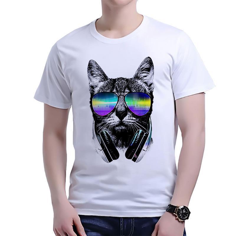 Jual Best 3D Cute Cat Summer Tops Tees 