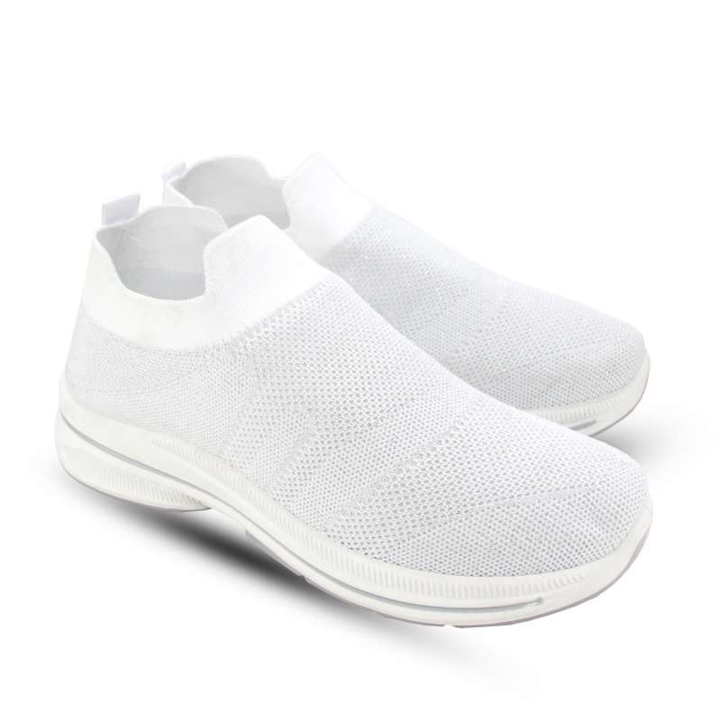 white slip sneakers