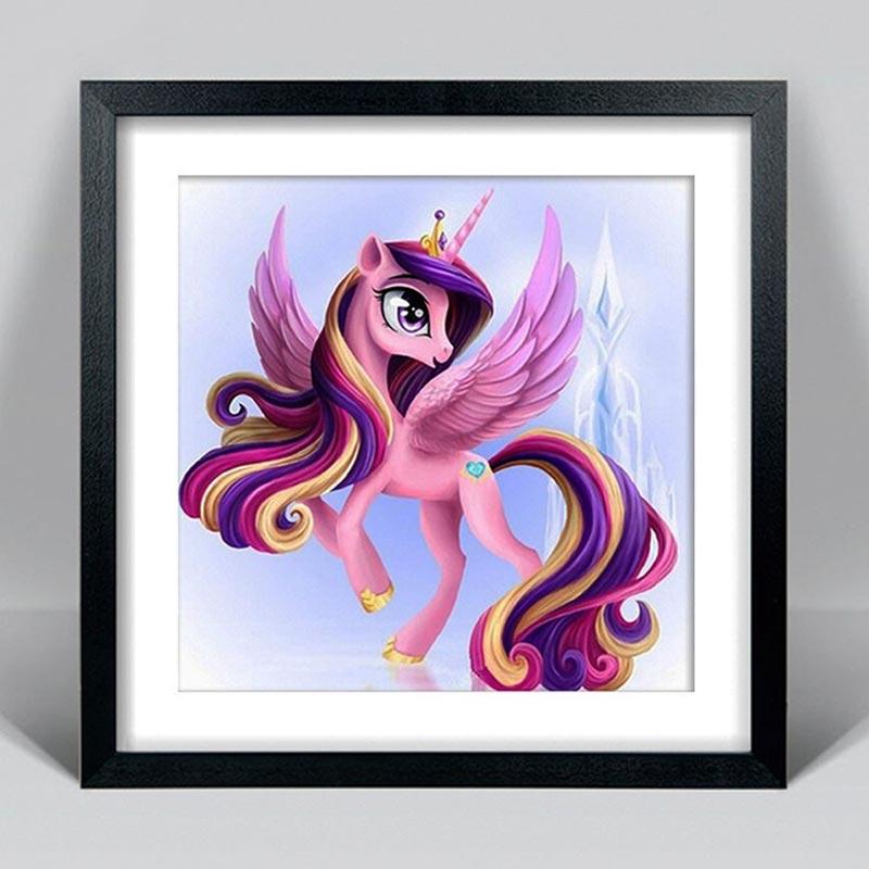 Jual Eds 5d Diamond Painting Set Diy Cartoon Flying Unicorn