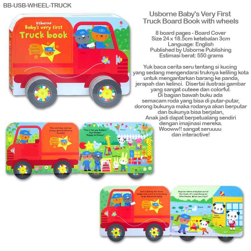 Jual Usborne Baby S Very First Truck Board Book With Wheels Online Agustus 2020 Blibli Com