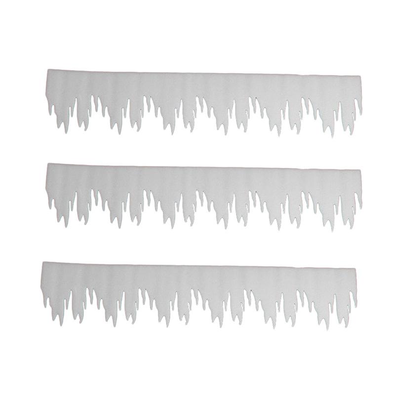 Jual Bluelans 3pcs White Icicle Ice Strip Ornament Christmas Party