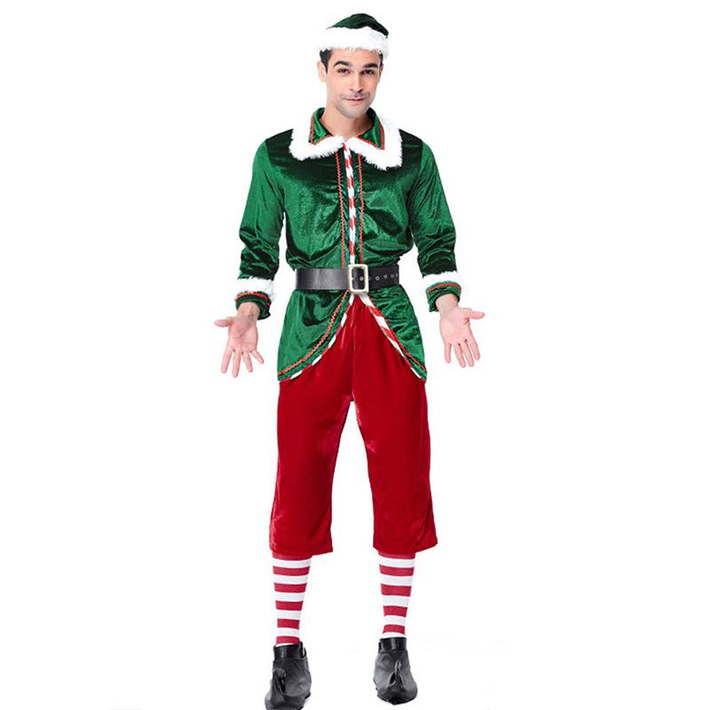 Jual Bluelans Men Couple Elf Costume Christmas Party Clothes Role Play Carnival Props L Online November 2020 Blibli Com