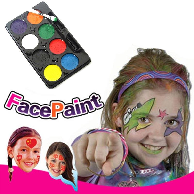 Jual Diy Make Up Cosplay Clown Painting Palette Face Body Paint 8