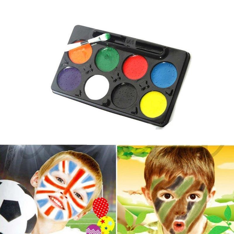 Jual Diy Make Up Cosplay Clown Painting Palette Face Body Paint 8