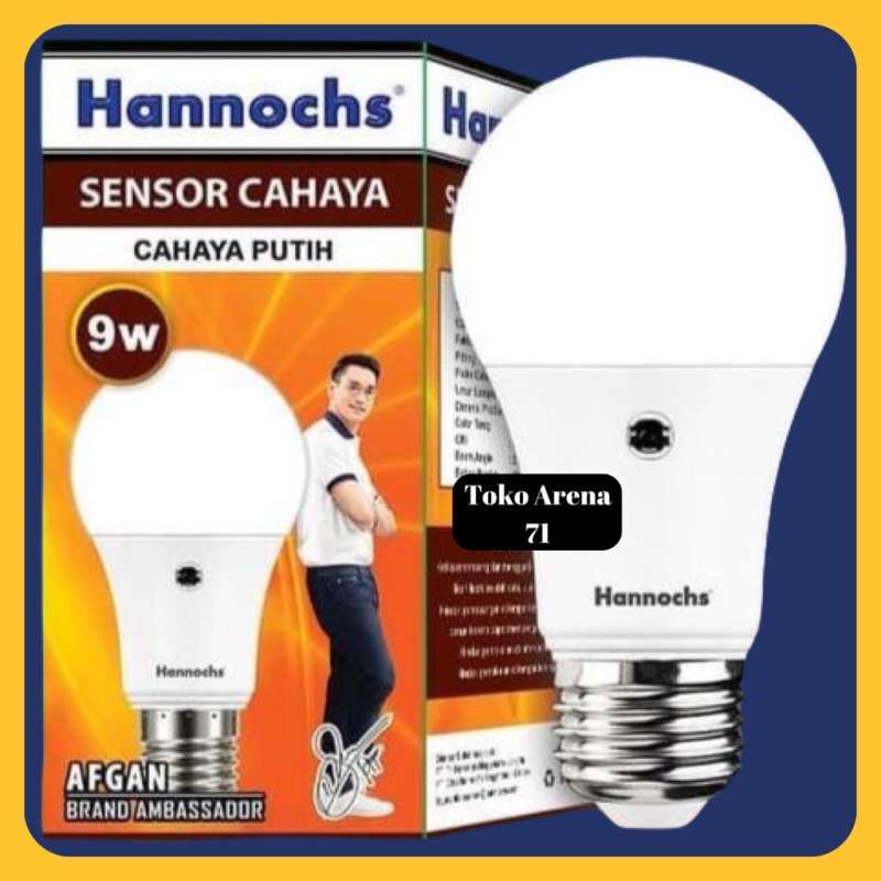 Jual Hannochs Sensor Cahaya 9W 9 Watt Light Sensor 9W 9 Watt Putih