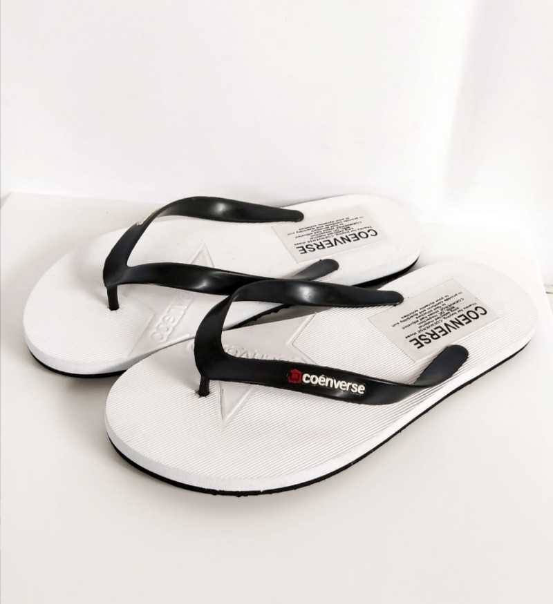 converse black flip flops