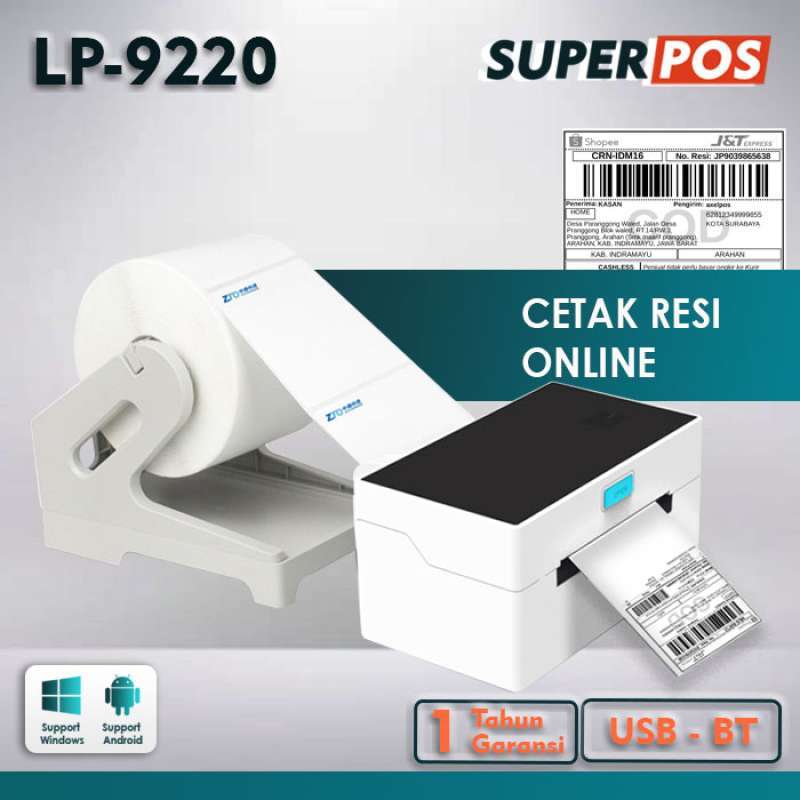 Promo PRINTER THERMAL BARCODE LABEL A6 LP-9220 USB / USB ...